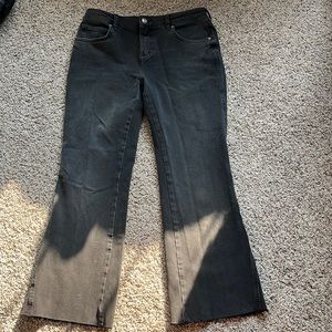 Dark Grey/ Black Free People Flare Jeans Size women’s 28 Regular